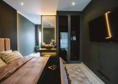 Modern bedroom with stylish decor