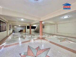 Spacious interior area with marble flooring