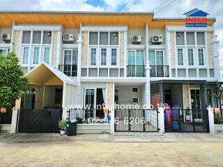 Front view of a modern townhouse