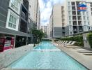 Condominium complex with a swimming pool