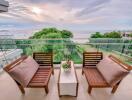 Balcony with a stunning ocean view