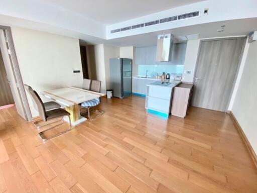 Modern kitchen with dining table and chairs