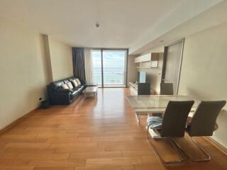 spacious living room with sea view