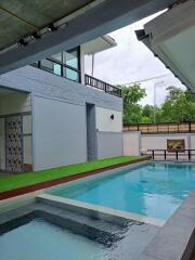 Outdoor area with swimming pool