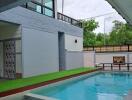 Outdoor area with swimming pool