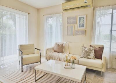 Bright and airy living room with modern decor