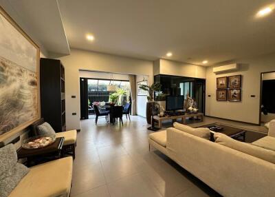 Spacious living room with modern decor