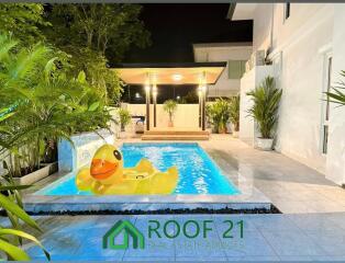 Sales Charming 2-Story Pool Villa with Full Amenities 232 Sqm 3 Bedrooms with Garden Near Jomtien Beach