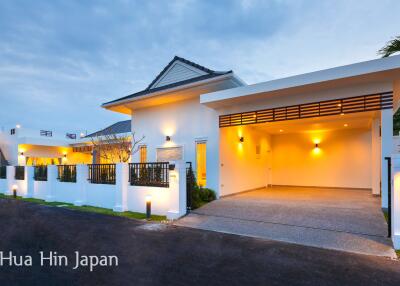 Contemporary 4 Bedroom Pool Villa with Stunning View from Roof Top Terrace for Sale in South of Hua Hin (fully furnished)