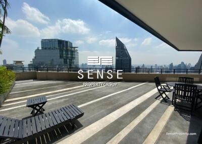 spacious terrace 2 bed for rent at emporium suite