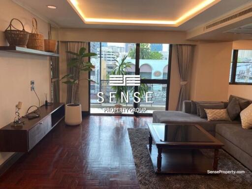 cozy 3 bed in downtown for rent near langsuan