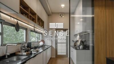 Japandi style 3 bed house for rent at Vive rama 9