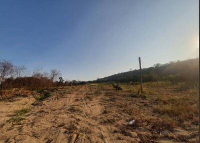 Vacant plot of land with clear skies