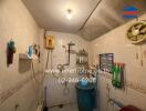 Bathroom with shower and water heater