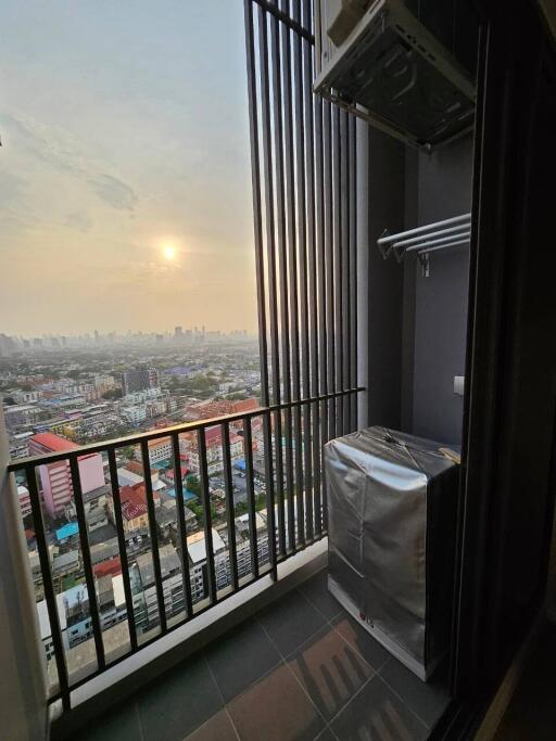 Balcony with city view