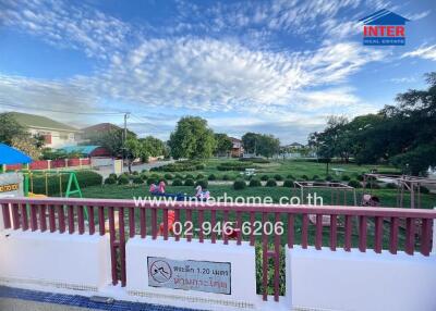 View of a community park and playground