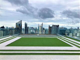 Rooftop view with cityscape