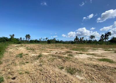 Vacant land with clear skies