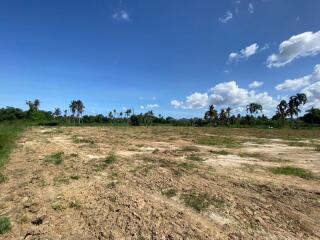 Vacant land with clear skies