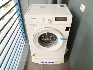 Washing machine placed on a balcony