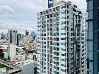 High-rise residential building with city view