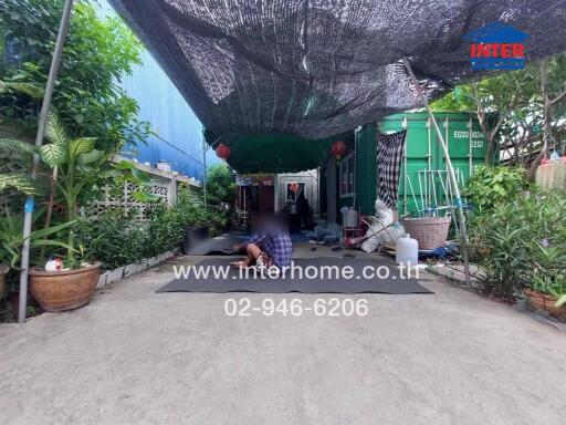 Outdoor covered area of a residential property