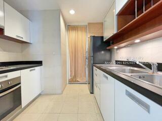 Modern kitchen with built-in appliances