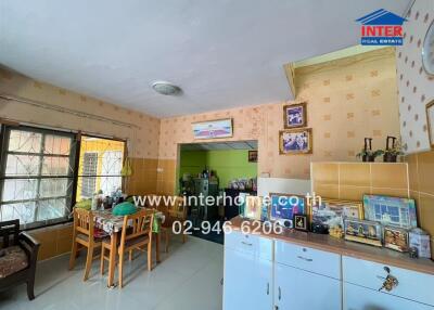 Dining area with window and decor