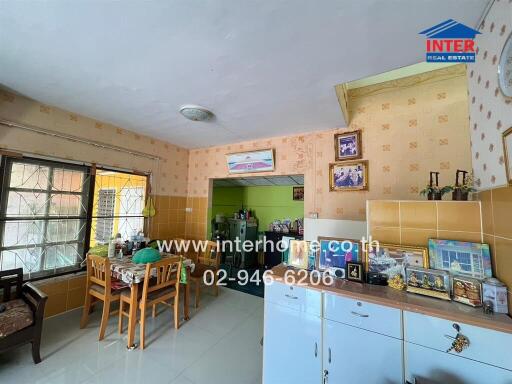 Dining area with window and decor