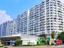 High-rise apartment buildings with commercial area