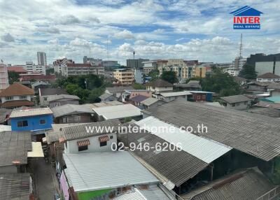 View of residential buildings and cityscape