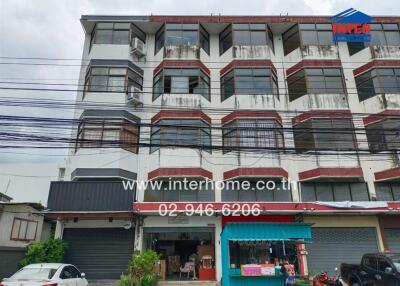 Street view of a multi-story building