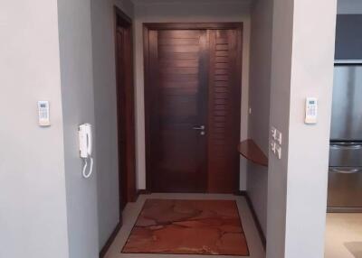 Entry hallway with door