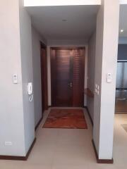 Entry hallway with door