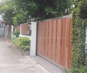 Wooden gate at the entrance of the property