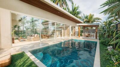 Outdoor area with swimming pool and seating