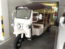 Tuk-tuk parked in a parking area