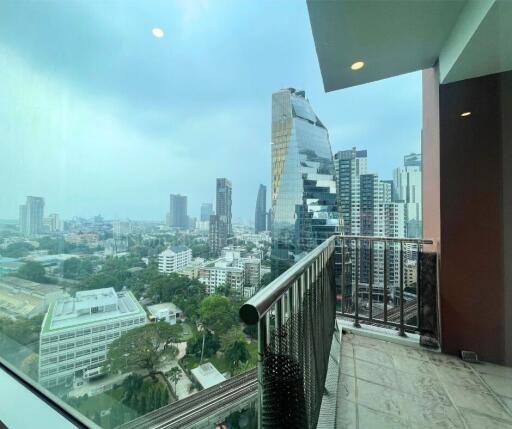 Balcony with city view