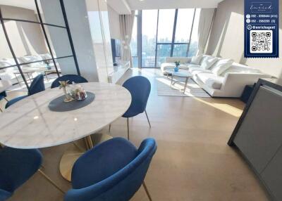 Modern living and dining area in a bright apartment