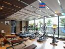 Modern gym with various fitness equipment