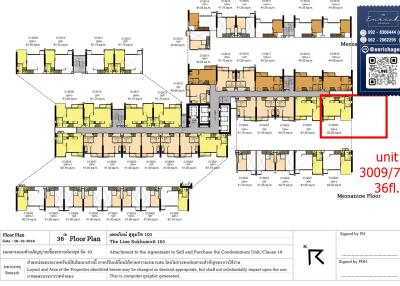 Floor plan of a condominium building