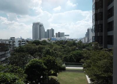 High-rise buildings view from a balcony or window