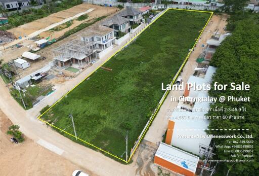 Land plots for sale in Chengtalay, Phuket