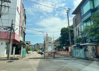 Entrance to a residential building complex