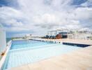 Outdoor swimming pool with ocean view