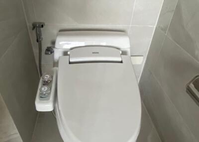 Modern restroom with advanced bidet