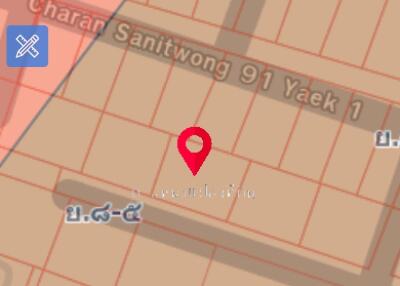 Map showing location on Charan Sanitwong 91 Yaek 1