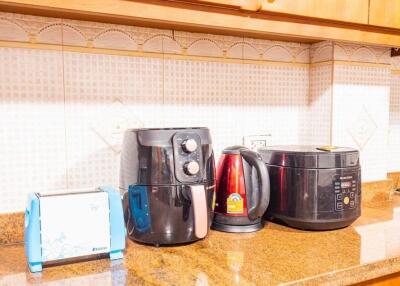 Kitchen countertop with appliances