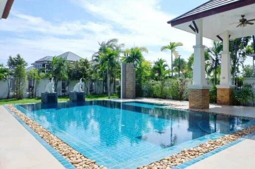 Outdoor swimming pool area