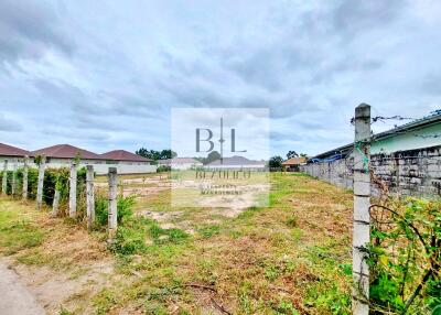 vacant lot with boundary fencing